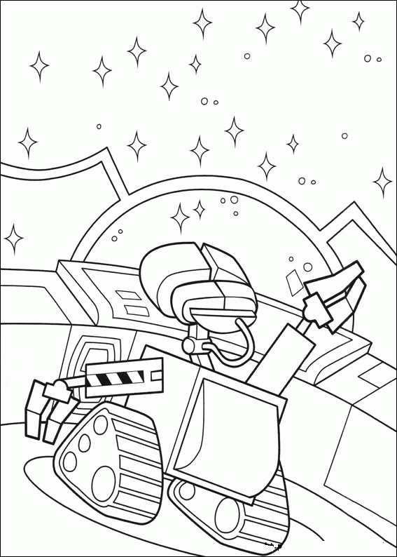 Wall e coloring pages