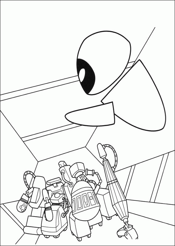 Wall e coloring pages