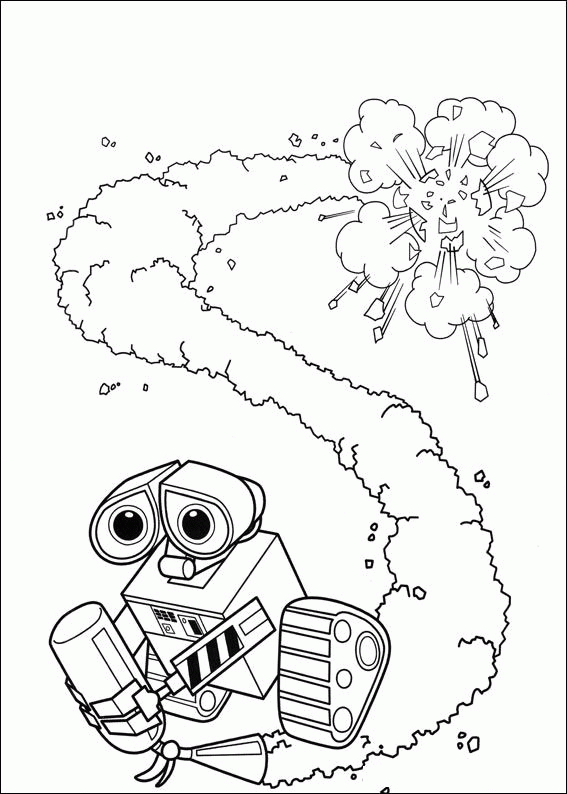 Wall e coloring pages