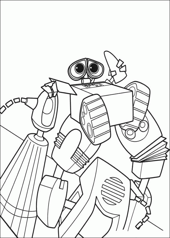 Wall e coloring pages