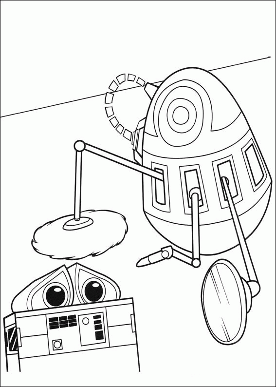 Wall e coloring pages