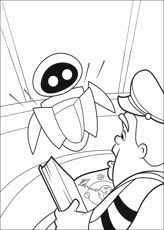 Wall e coloring pages