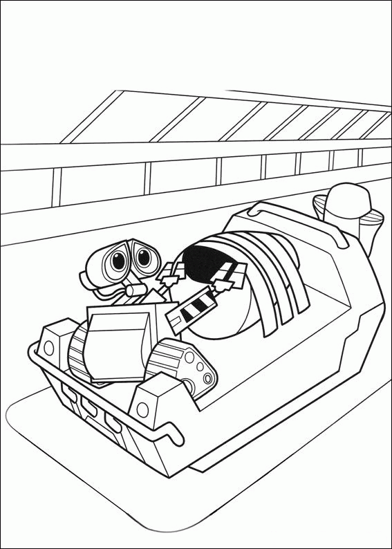 Wall e coloring pages