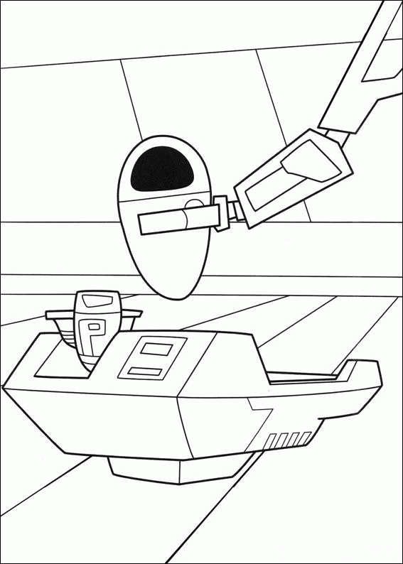 Wall e coloring pages