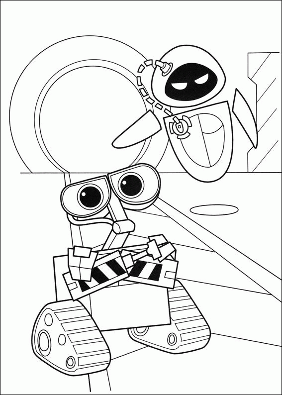 Wall e coloring pages