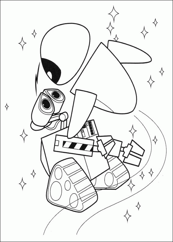 Wall e coloring pages