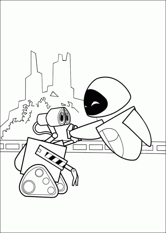 Wall e coloring pages