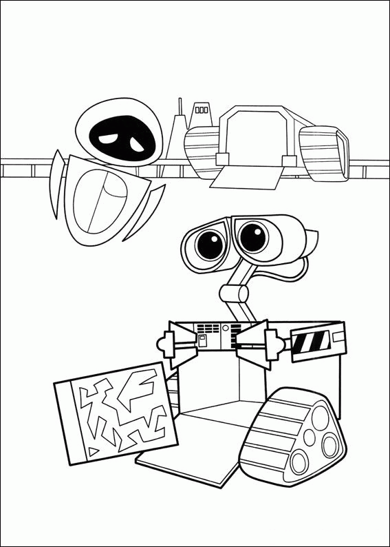 Wall e coloring pages