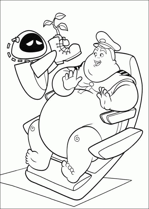 Wall e coloring pages