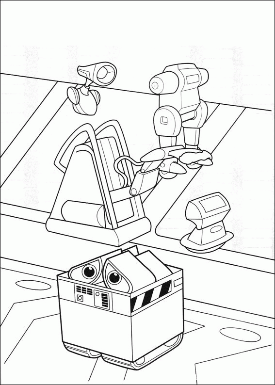 Wall e coloring pages