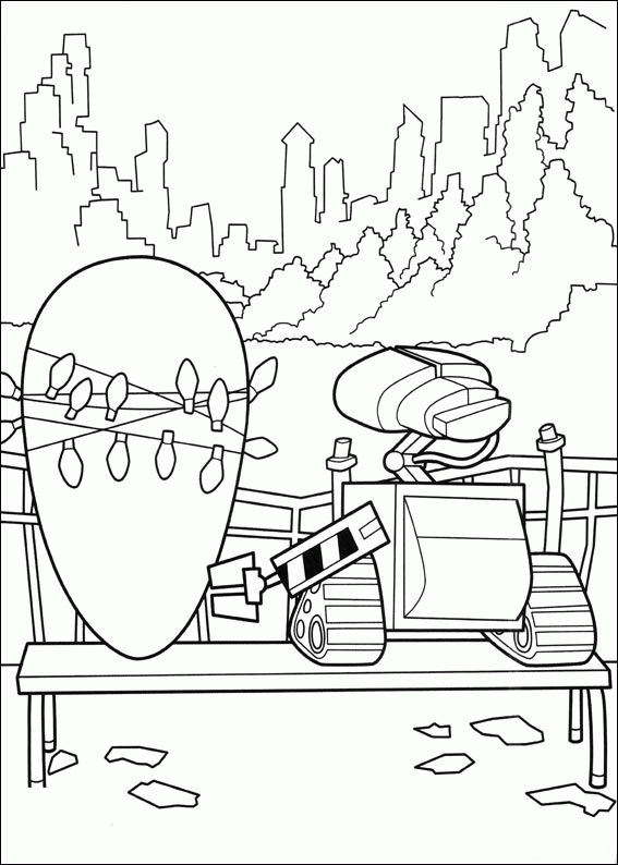 Wall e coloring pages