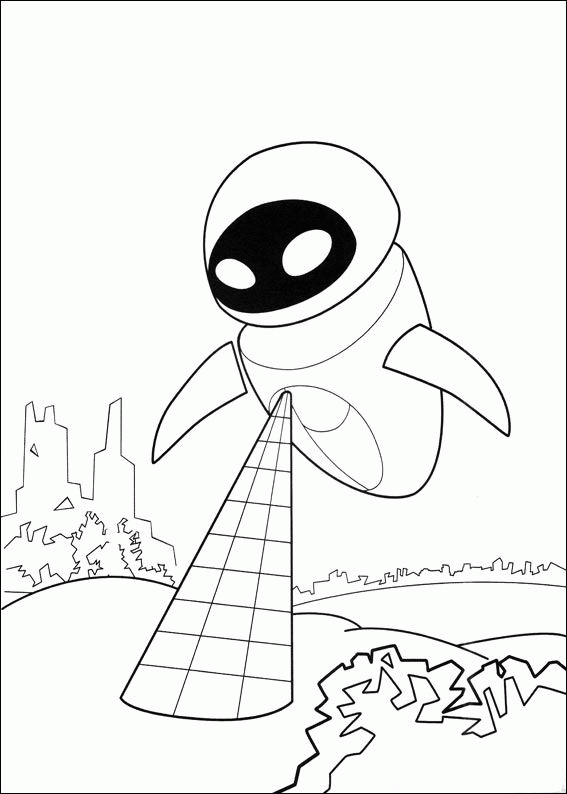 Wall e coloring pages