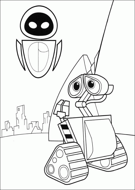 Wall e coloring pages