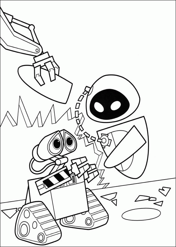 Wall e coloring pages