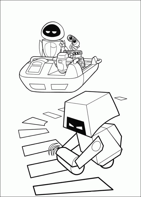 Wall e coloring pages