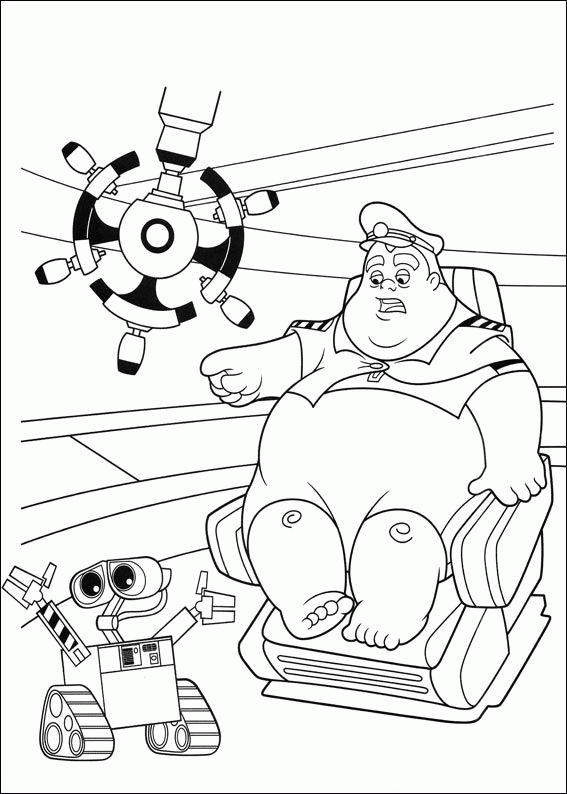 Wall e coloring pages