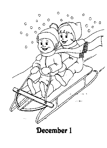 Advent coloring pages