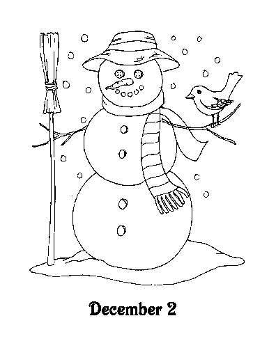 Advent coloring pages