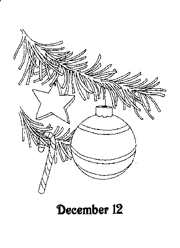 Advent coloring pages