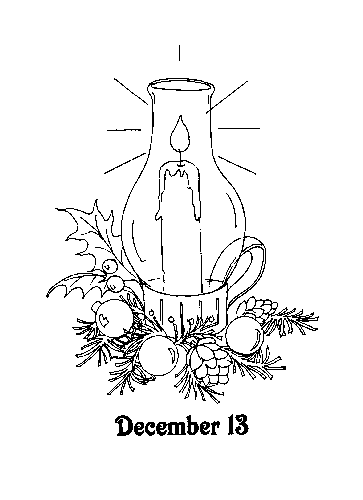 Advent coloring pages