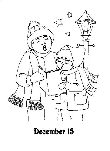 Advent coloring pages