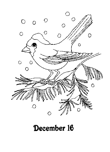 Advent coloring pages