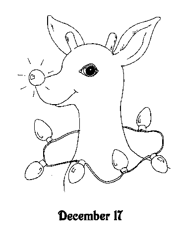 Advent coloring pages