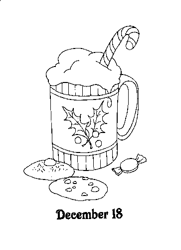 Advent coloring pages