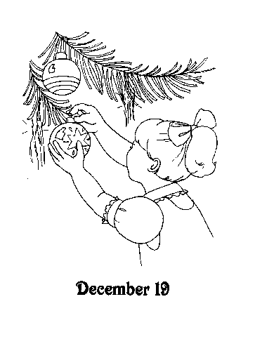 Advent coloring pages