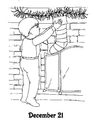 Advent coloring pages