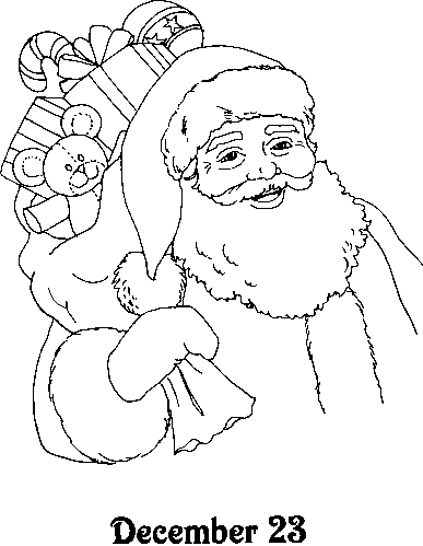 Advent coloring pages