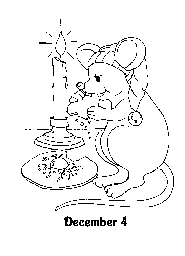 Advent coloring pages