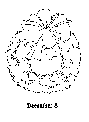 Advent coloring pages