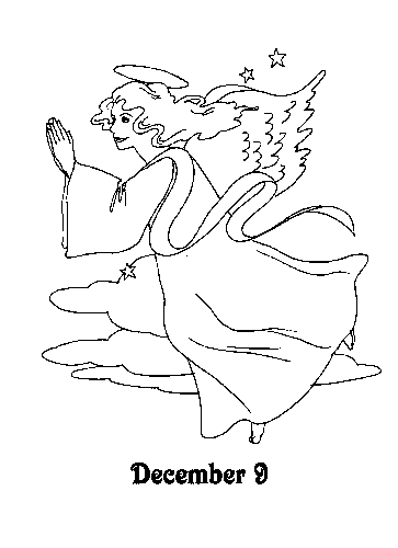 Advent coloring pages