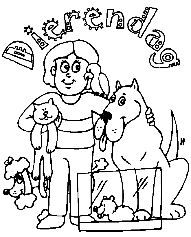 Animalsday coloring pages