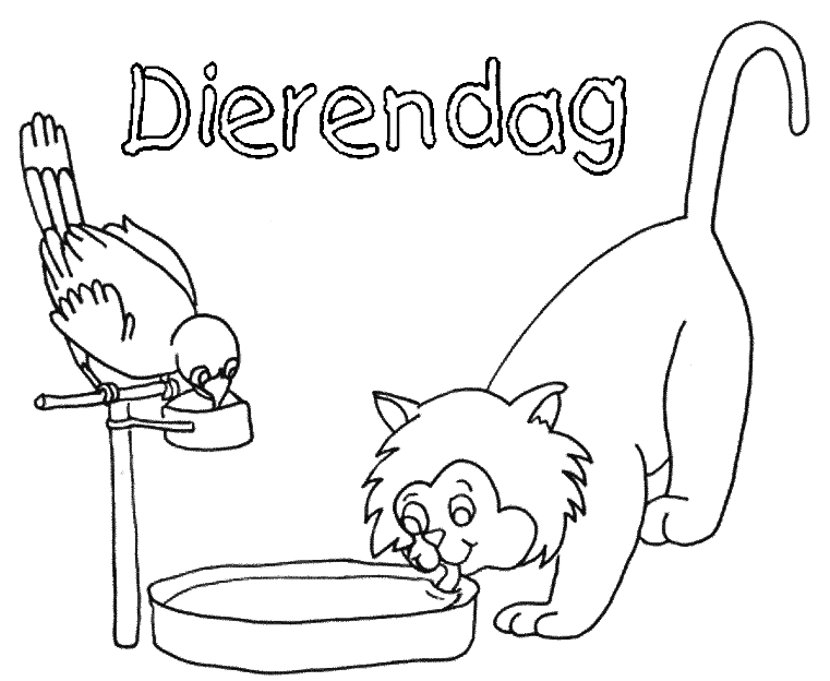 Animalsday coloring pages