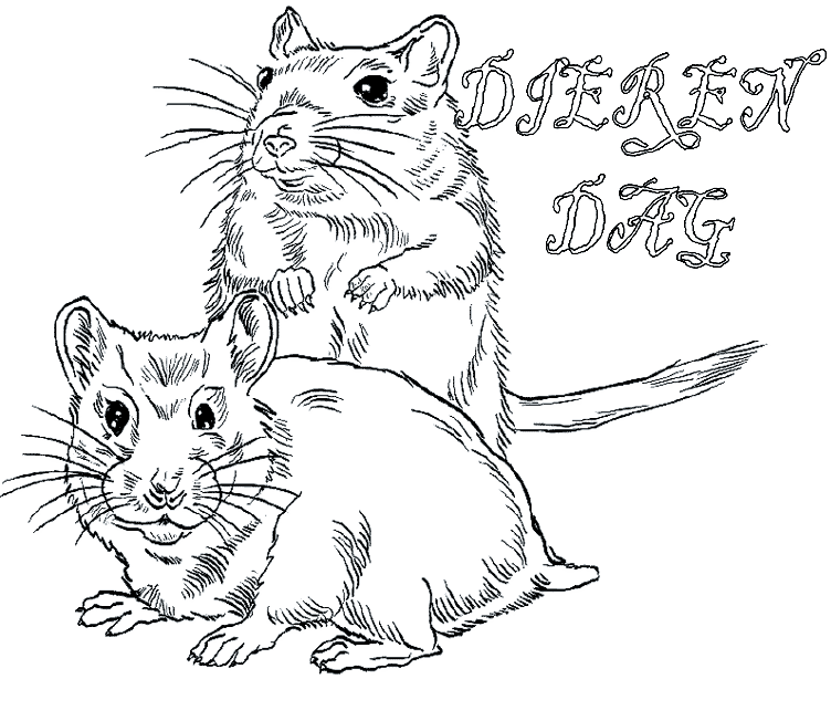 Animalsday coloring pages