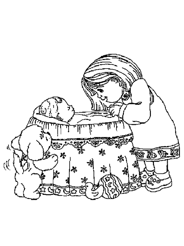 Birth coloring pages