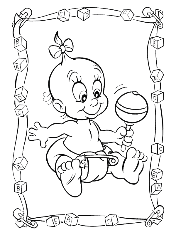 Birth coloring pages