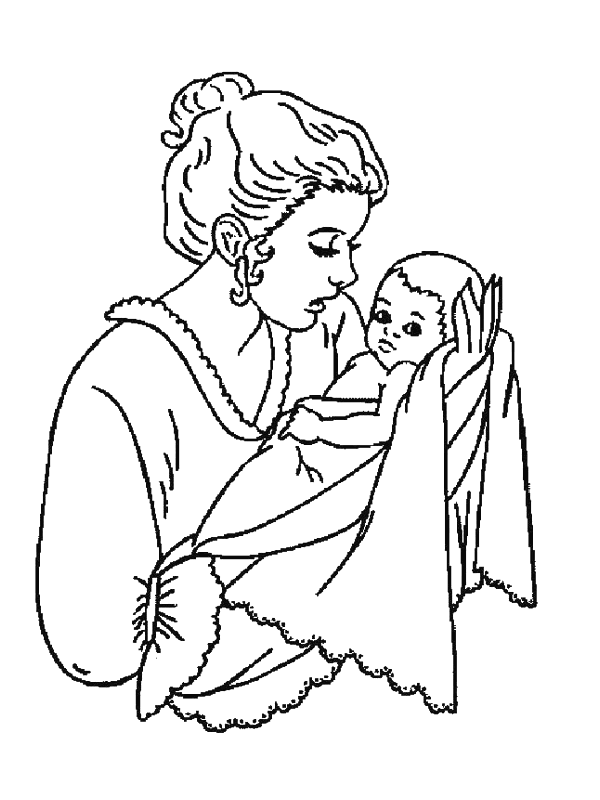 Birth coloring pages