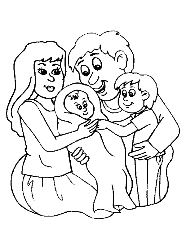 Birth coloring pages