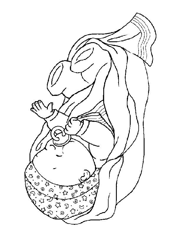 Birth coloring pages