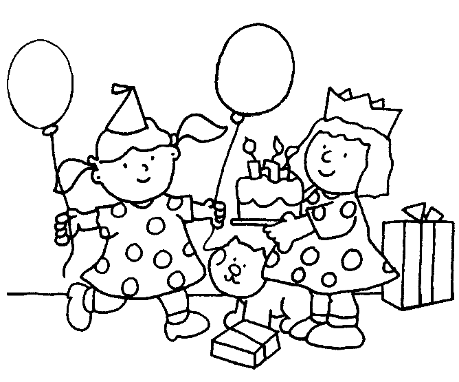 Birthday coloring pages