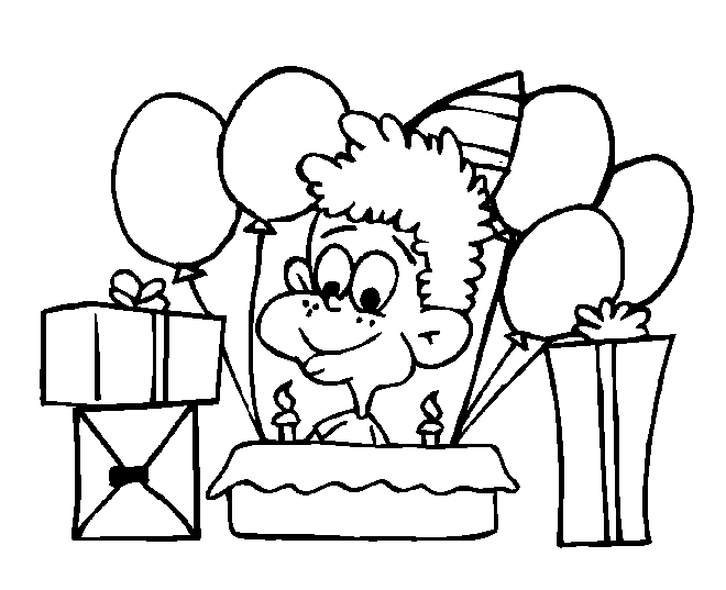 Birthday coloring pages