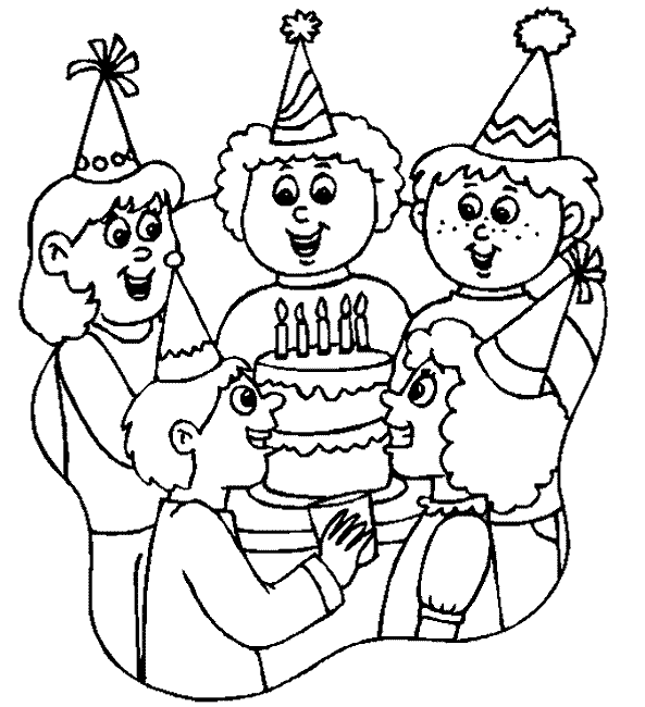 Birthday coloring pages