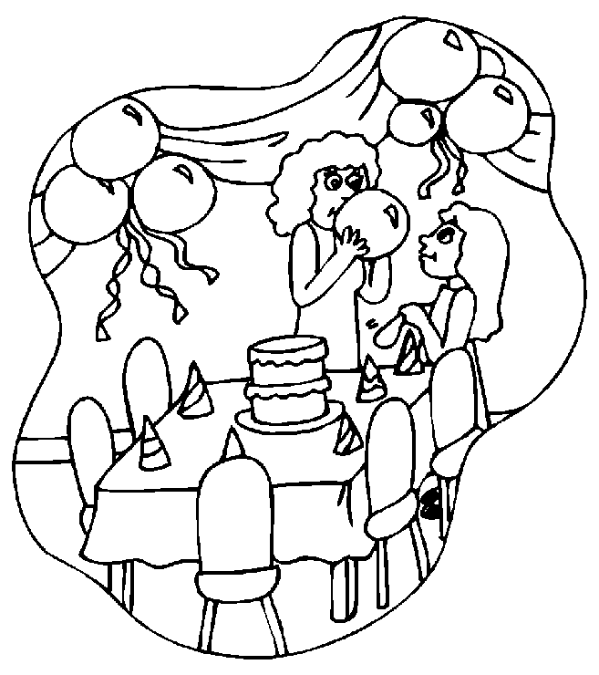 Birthday coloring pages