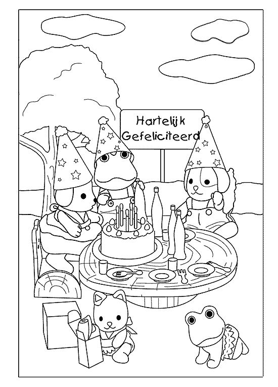 Birthday coloring pages