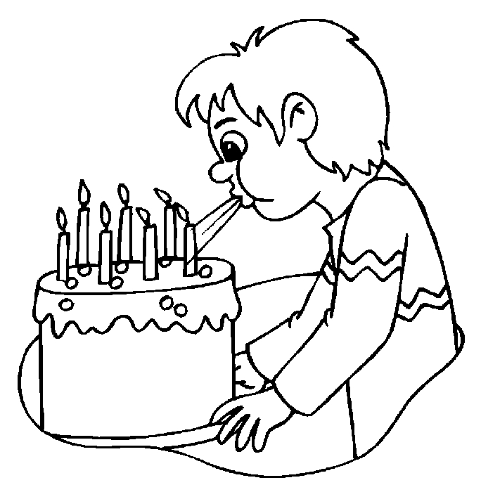 Birthday coloring pages