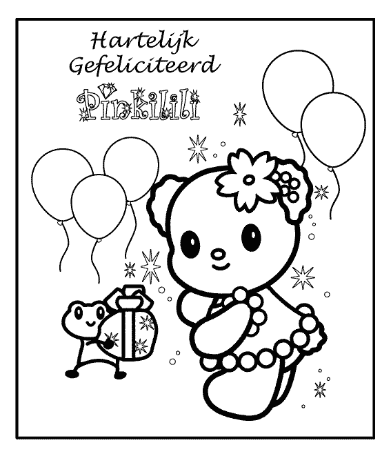 Birthday coloring pages