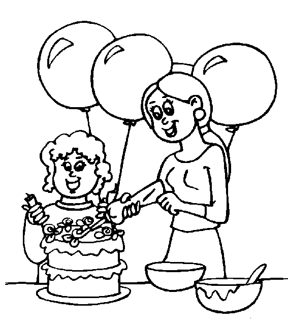 Birthday coloring pages